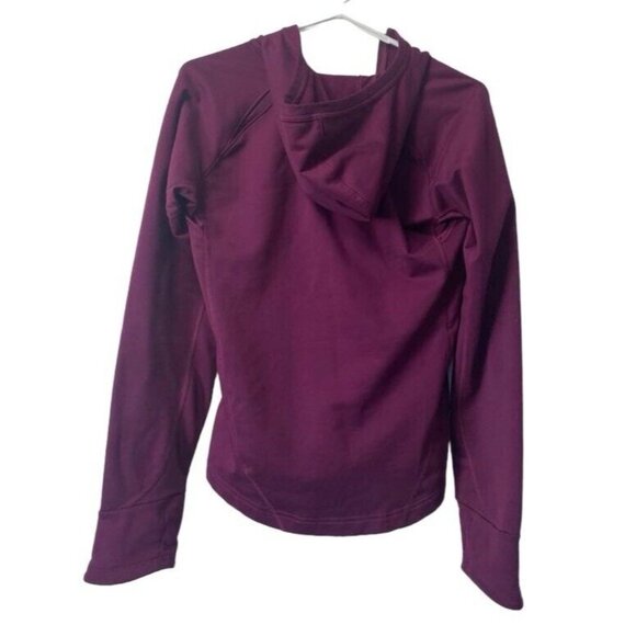 Nike Pullover Dri Fit Hood Long Sleeve Purple Run Ahtleisure Athletic Size Small - Picture 2 of 14